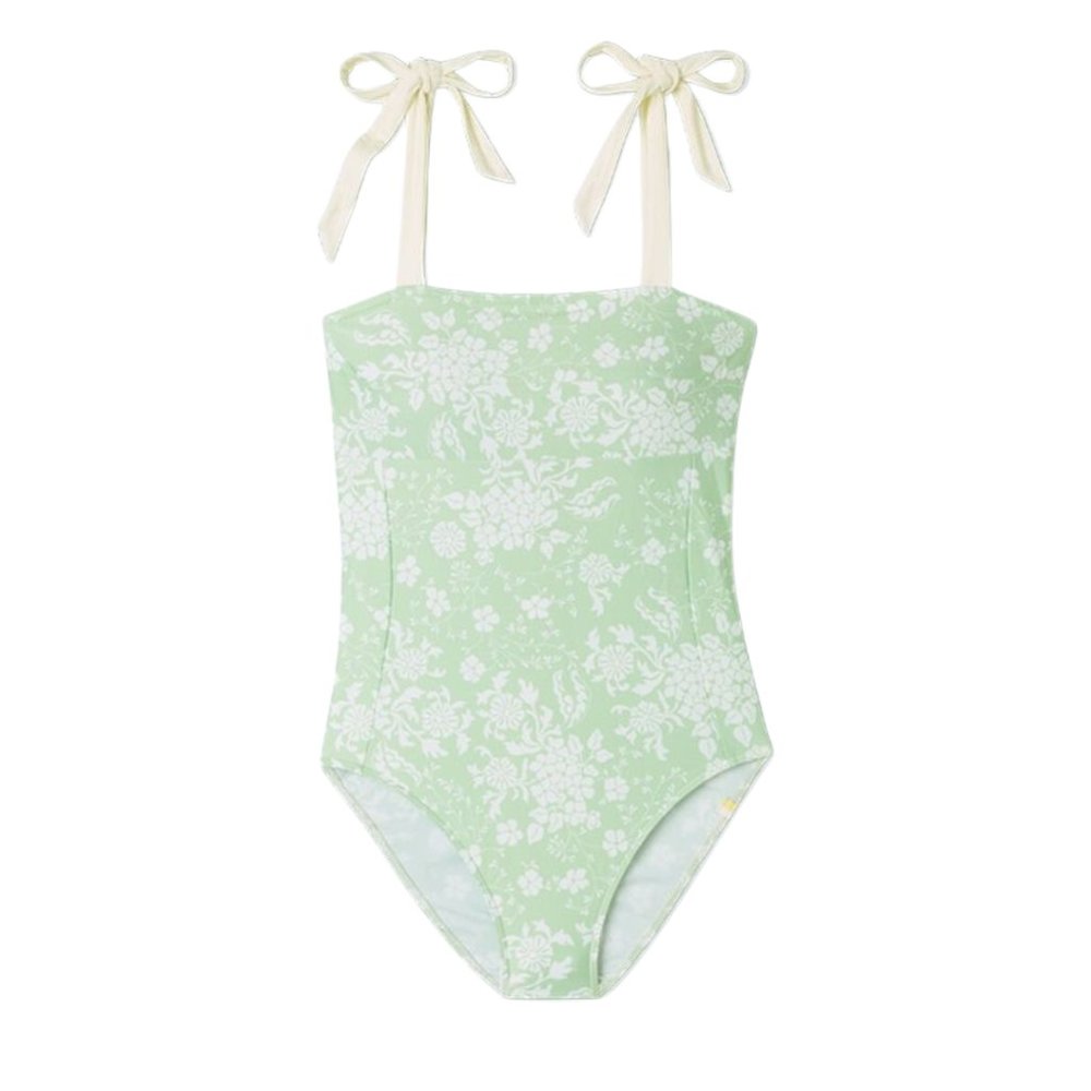 Summersalt The Tie Oasis Vintage Floral in Ivy